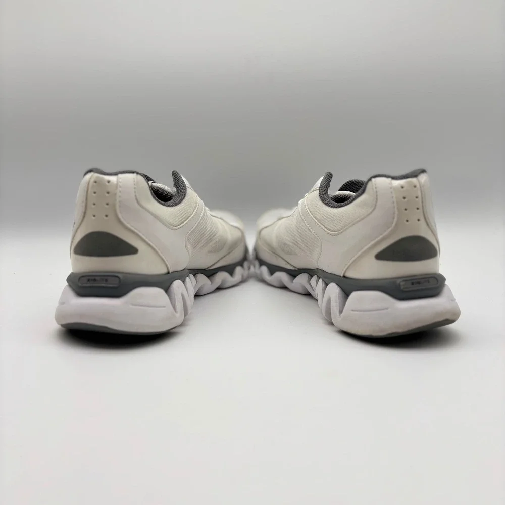 Reebok ZigLite Mens White Grey Running Shoes M44041 Size 11.5